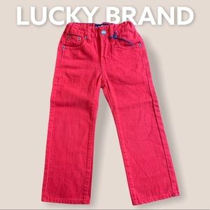 NWOT Lucky brand billy straight red jeans